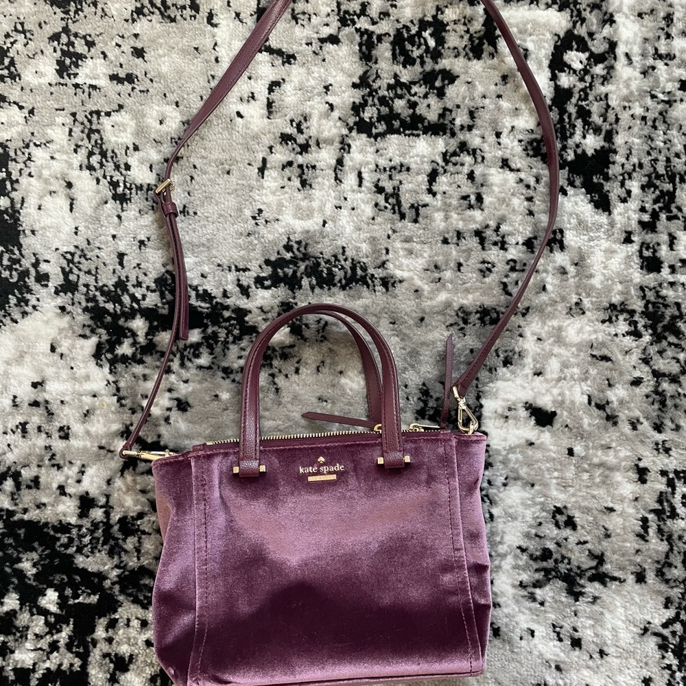 Kate Spade - dawn place velvet mini satchel